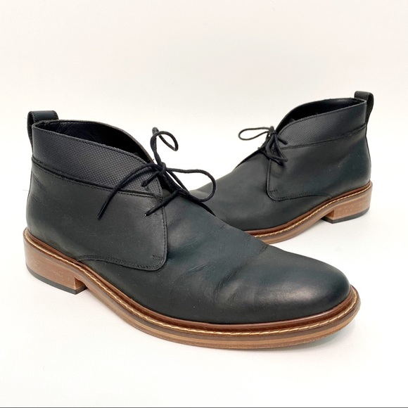 cole haan | colton winter chukka black leather 8.5 main image 6